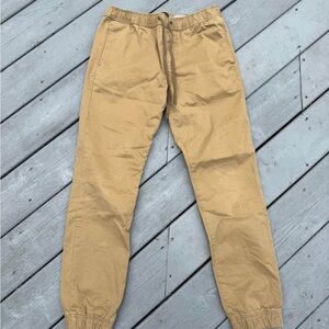 Aeropostale Men's Khaki Jogger Pants Small
